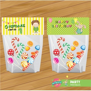 Bag topper 1st birthday boy