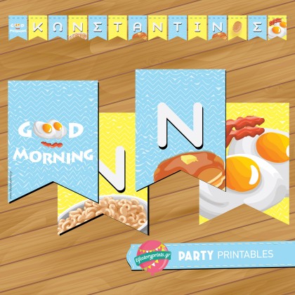 Banner Breakfast Party Banner Breakfast Party