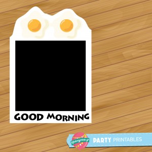 Photobooth frame Breakfast Party