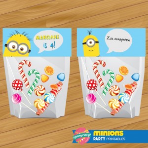 Bag topper minion 