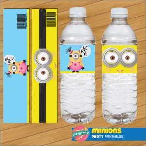 Water Label Minions girls