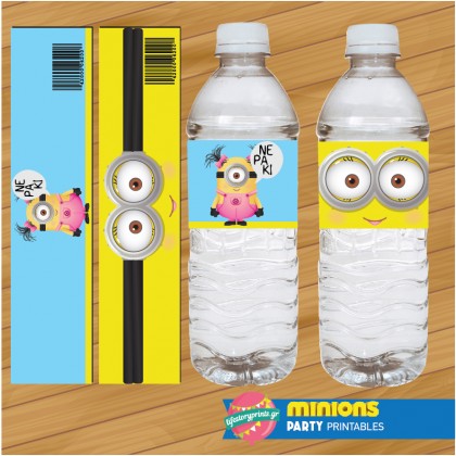 Water Label Minions girls