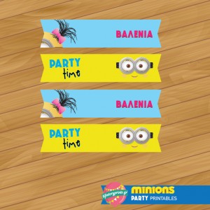 Μίνι σημαιάκια flags Minion girls