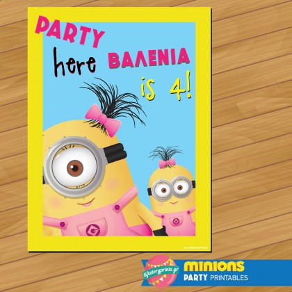 Poster Minion girl