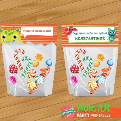 Bag topper Monster