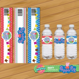 Water Label Πέππα το γουρουνάκι