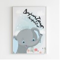 Σετ 3 Birthstory Poster "Elephant"