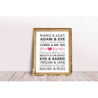Famous Couple Poster 