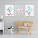 Σετ 3 Birthstory Posters "Panda" Σετ 3 Birthstory Posters "Panda"