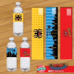 Water Label Spiderman