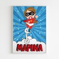 Σετ 3 Birthstory Poster "Superhero" Σετ 3 Birthstory Poster "Superhero"